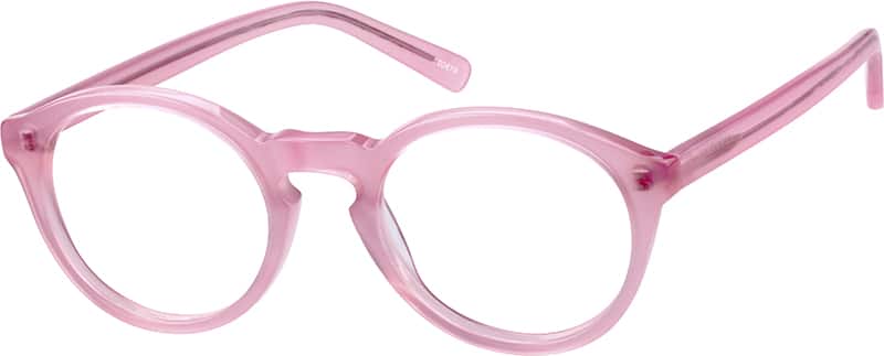 Pink Round Acetate Eyeglasses 1004 7975