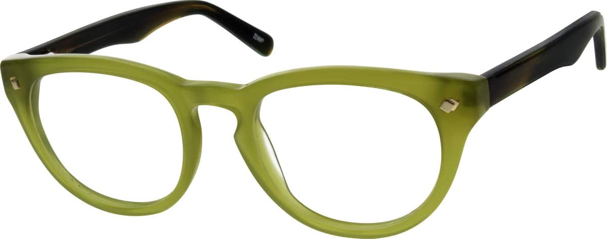 Green Acetate Full Rim Frame With Spring Hinges Zenni Optical