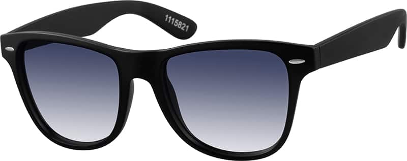 Black Figueroa Square Sunglasses #11158 Zenni Optical ...
