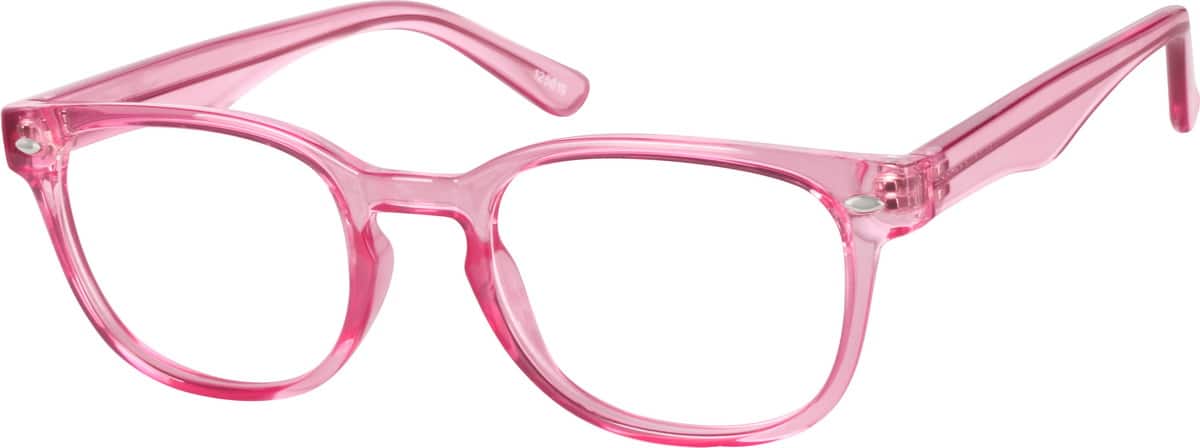 Pink Womens Pink Square Eyeglasses 1256 Zenni Optical Eyeglasses 