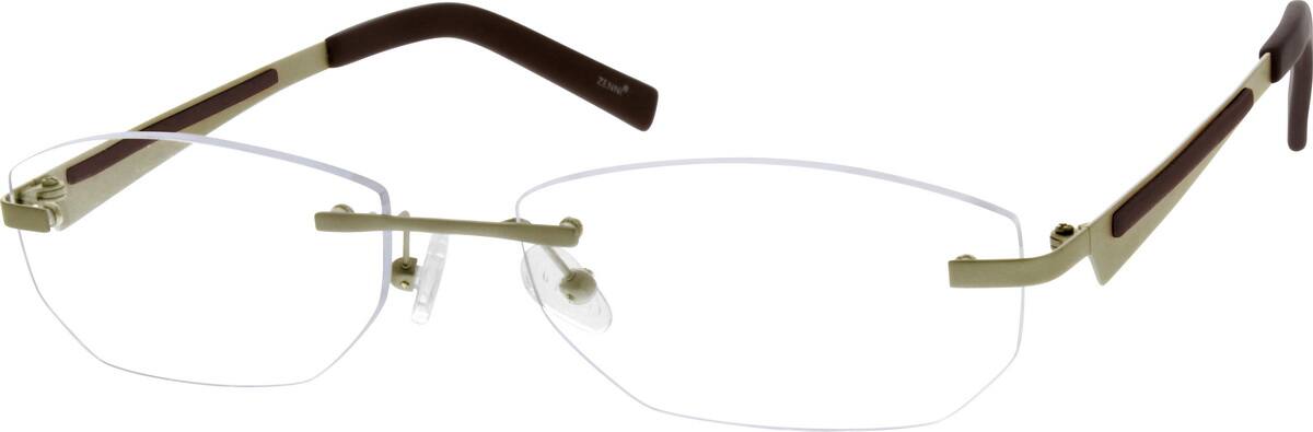 Gold 1330 Rimless Titanium Frame Gold 1330 Rimless Titanium Frame