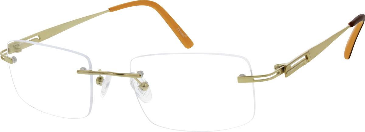 Gold 1335 Rimless Titanium Frame Gold 1335 Rimless Titanium Frame