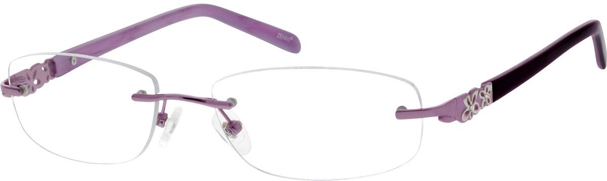Purple 1339 Rimless Titanium Frame Purple 1339 Rimless Titanium Frame