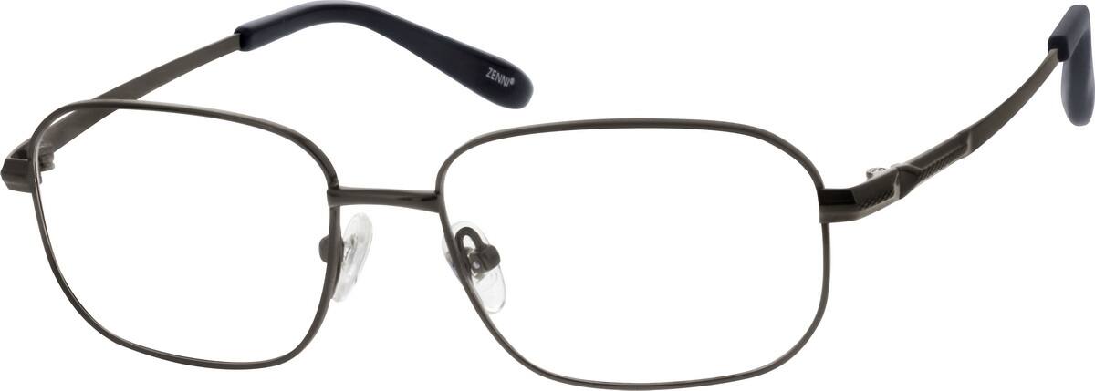 Brown Pure Titanium Full-Rim Frame with Acetate Temple ...