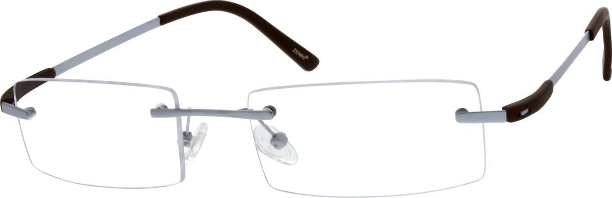 Silver 1347 Rimless Titanium Frame Silver 1347 Rimless Titanium Frame