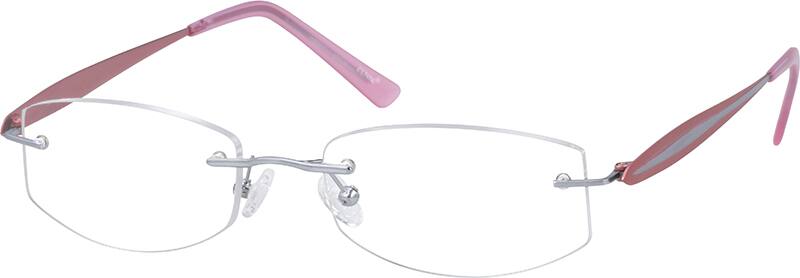 Silver 1348 Rimless Titanium Frame Silver 1348 Rimless Titanium Frame