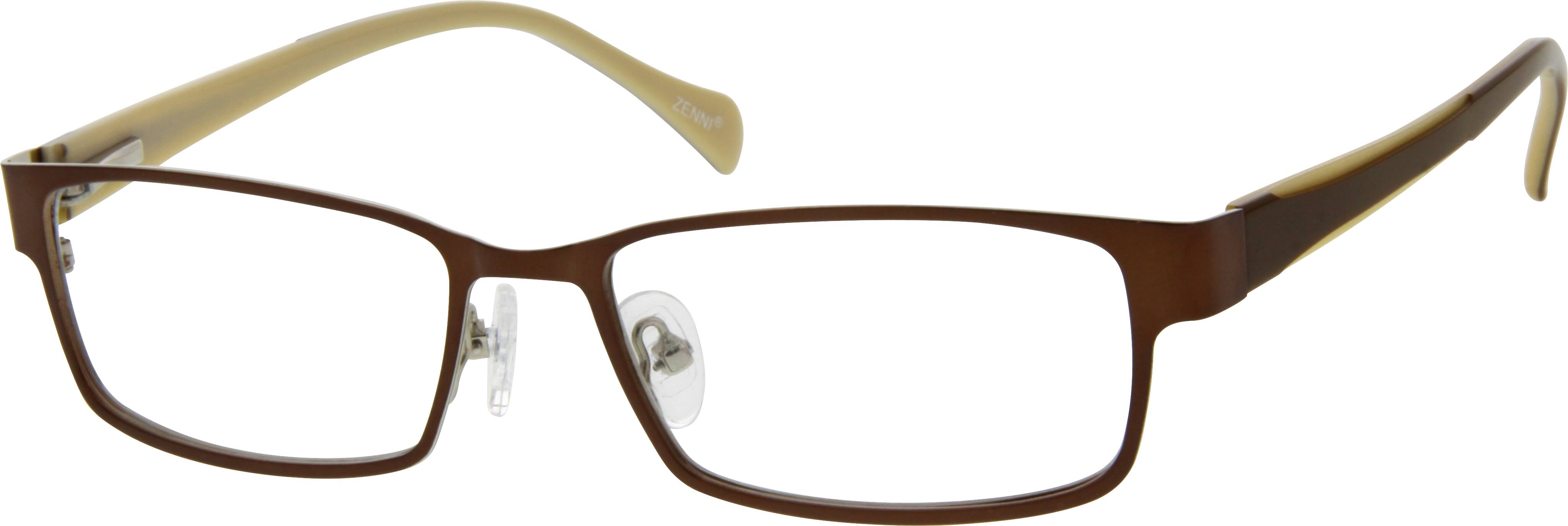 Black Stainless Steel FullRim Frame with Acetate Temples And Spring