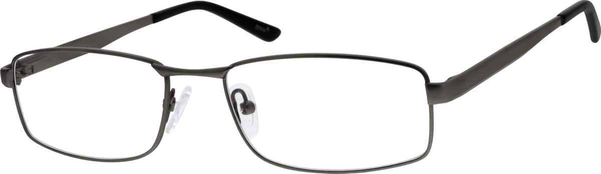 Gray Metal Alloy Full-Rim Frame with Spring Hinges 152012 Men Full Rim Metal Eyeglasses #152012