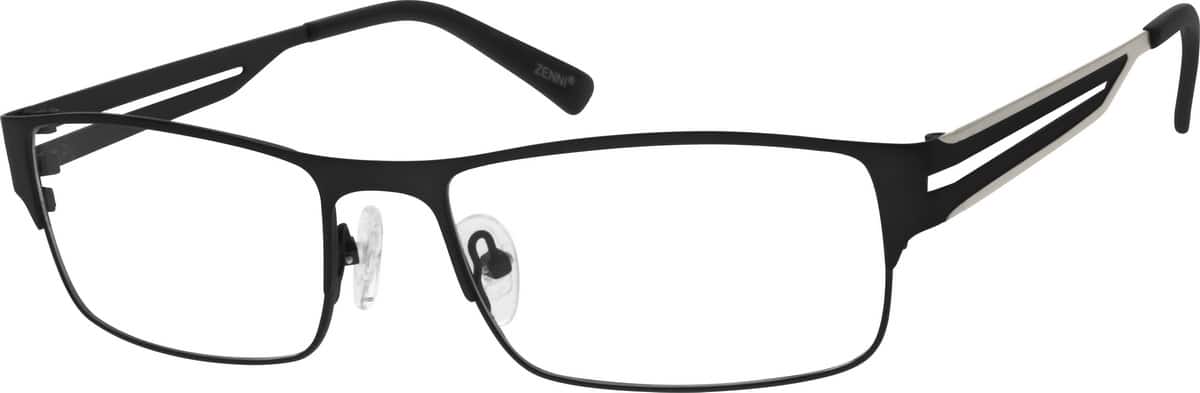 Black Stainless Steel Full-Rim Frame 160921 Men Full Rim Stainless Steel Eyeglasses #160921