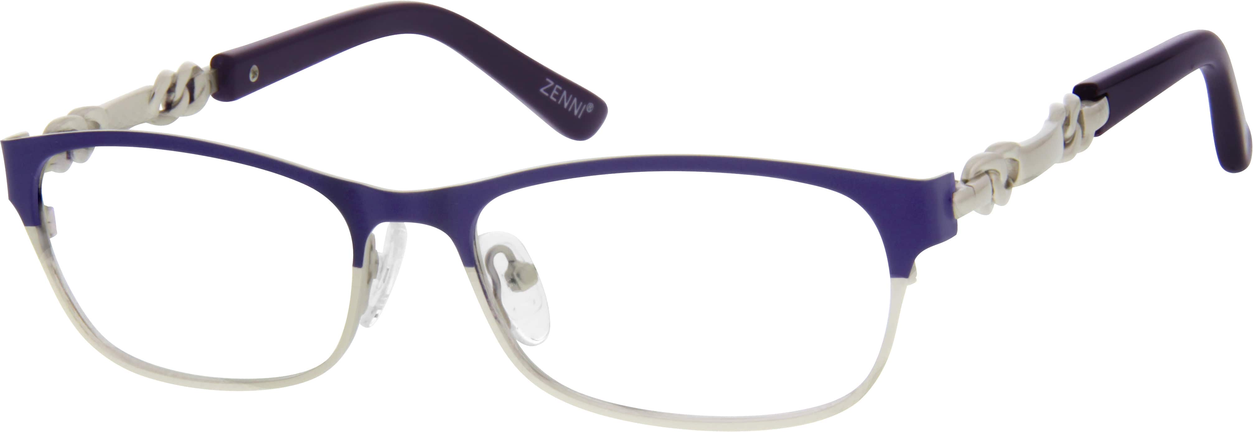 Purple Stainless Steel Full Rim Frame 1654 Zenni Optical Eyeglasses