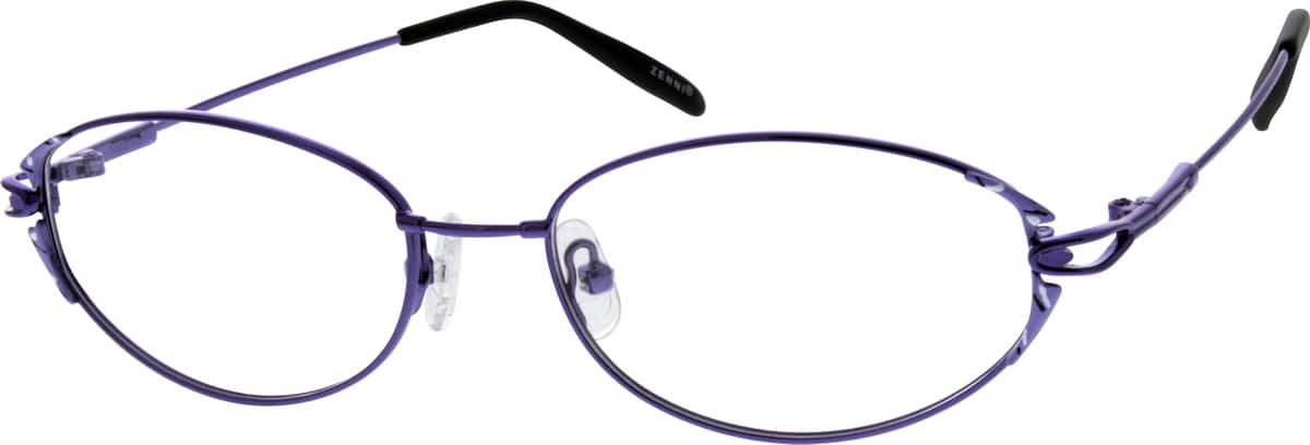 Purple Memory Titanium Full-Rim Frame 170017 Women Full Rim Memory Titanium Eyeglasses #170017