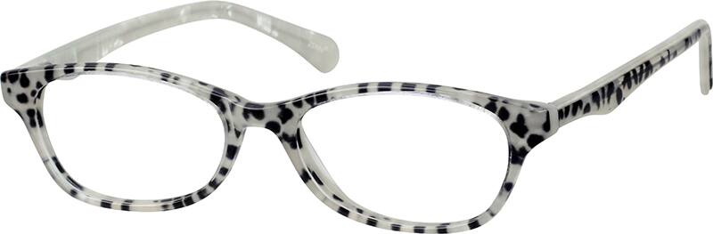 White Rectangle Eyeglasses 182125 Women Full Rim Acetate/Plastic Eyeglasses #182125