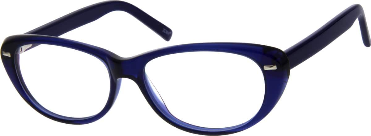 Blue Acetate Full Rim Frame With Spring Hinges 1848 Zenni Optical Eyeglasses