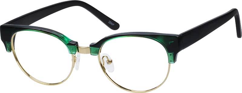 Green Browline Eyeglasses 1923 Zenni Optical Eyeglasses