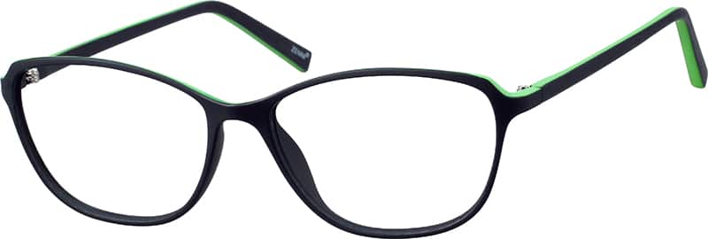 Two-Tone Oval Eyeglasses