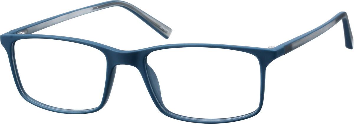 Two-Tone Rectangle Eyeglasses