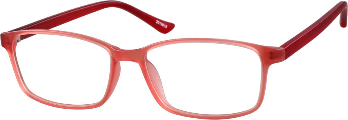 Red Rectangle Glasses 20196 Zenni Optical Eyeglasses 9220