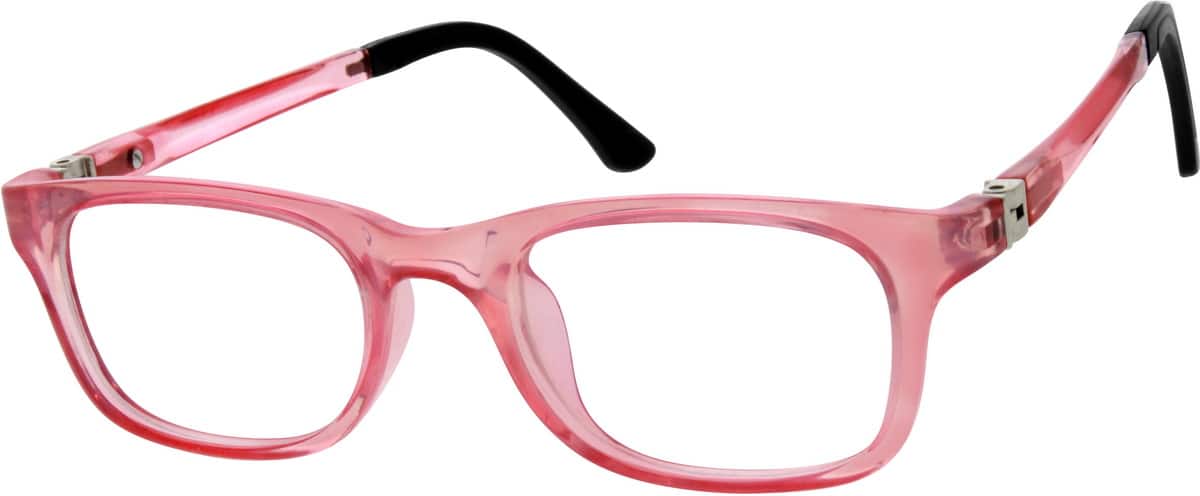 Pink Children's Plastic Full-Rim Frame With Spring Hinges 202319 Girl Full Rim Acetate/Plastic Eyeglasses #202319
