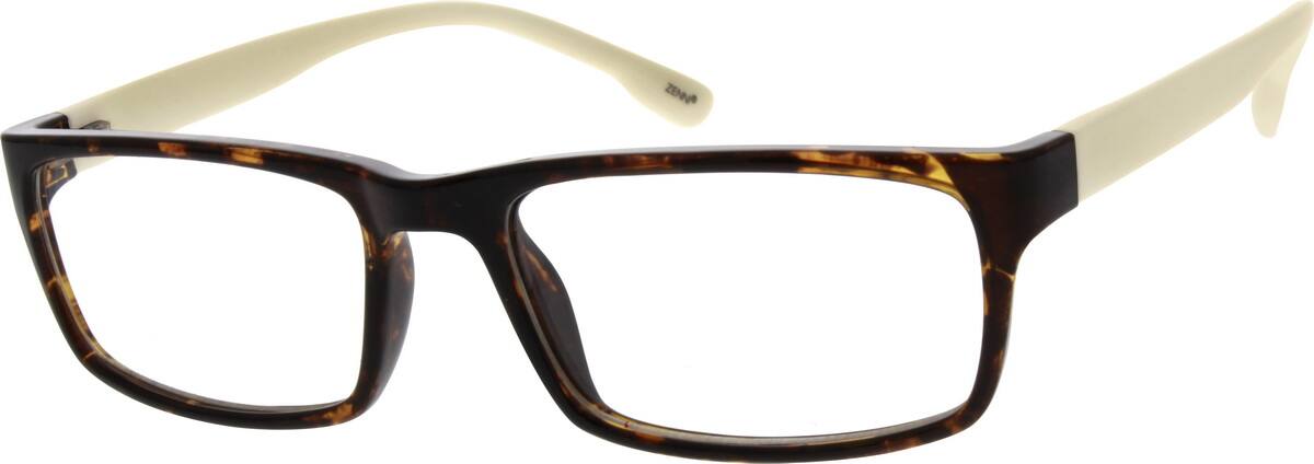 Tortoiseshell Flexible Plastic Full-Rim Frame 202825 Men Full Rim Acetate/Plastic Eyeglasses #202825