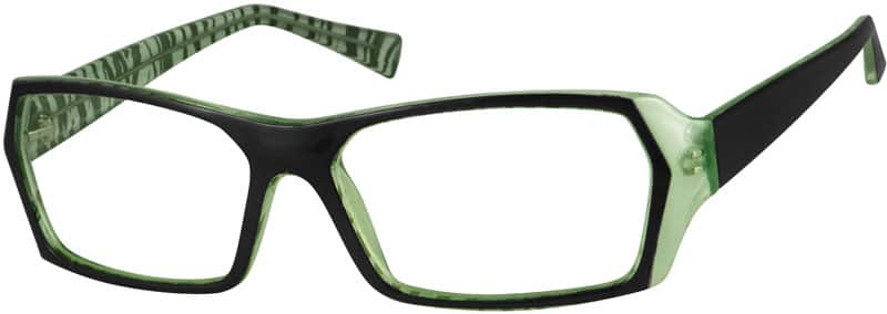 Green Plastic Full-Rim Frame 220124 Men Full Rim Acetate/Plastic Eyeglasses #220124