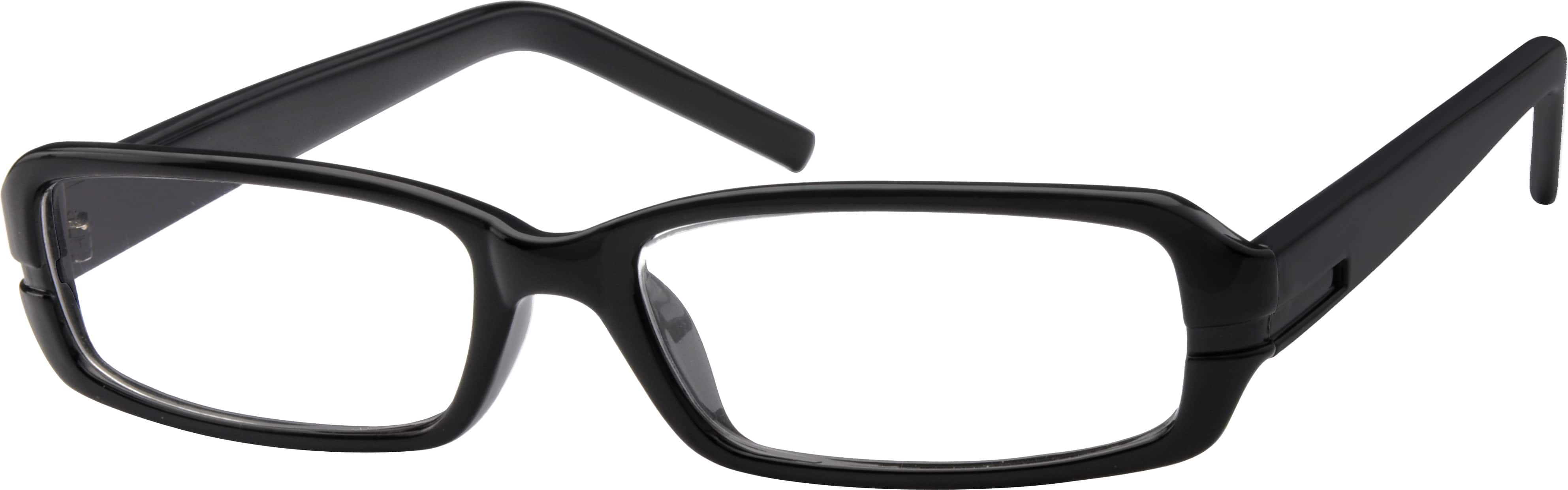 Black Plastic Fashion FullRim Frame 2208 Zenni Optical Eyeglasses