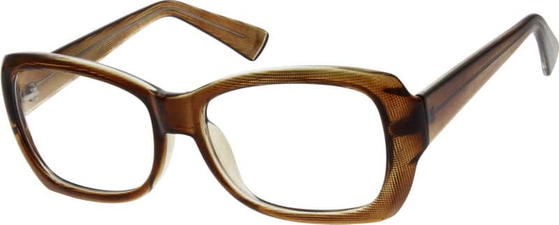 Brown Plastic Full-Rim Retro Frame (Same Appearance as Frame #8230) 223015 Women Full Rim Acetate/Plastic Eyeglasses #223015