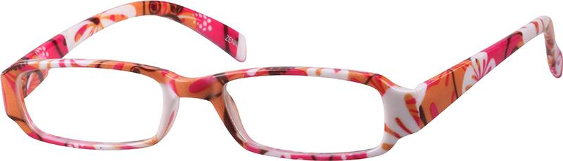 Pink Plastic Fashion Full-Rim Frame with Spring Hinges 225519 Women Full Rim Acetate/Plastic Eyeglasses #225519