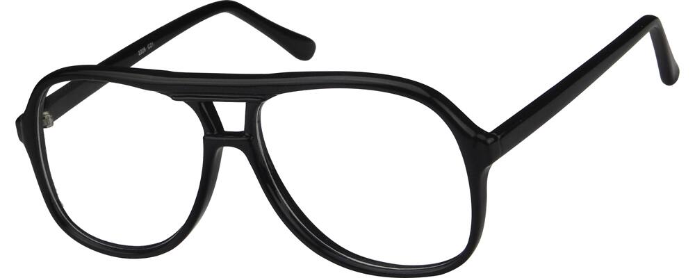 Black Plastic Full-Rim Frame 227221 Men Full Rim Acetate/Plastic Eyeglasses #227221