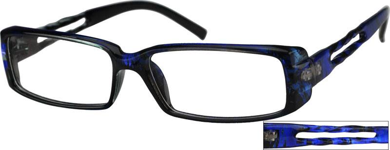 Blue Plastic Full-Rim Frame 235716 Women Full Rim Acetate/Plastic Eyeglasses #235716