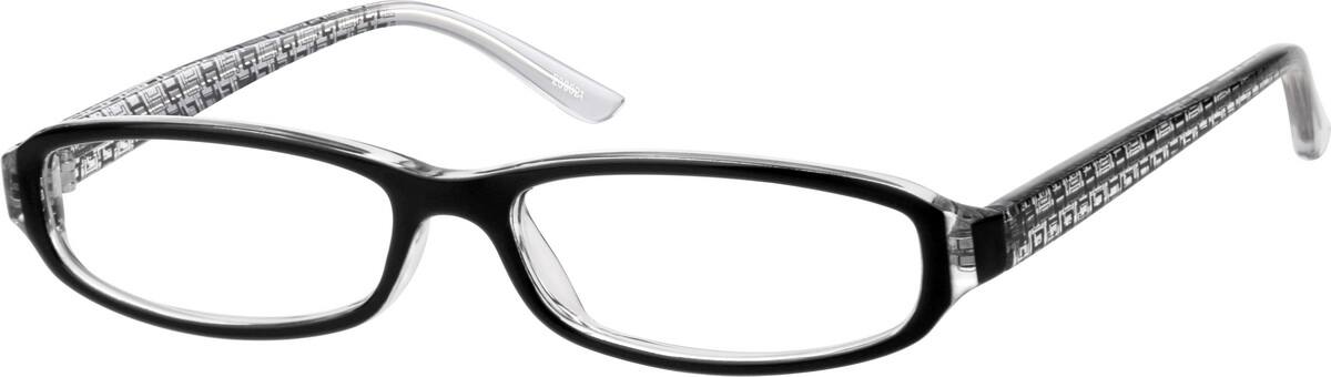 Black Plastic Fashion Full Rim Frame 2390 Zenni Optical Eyeglasses