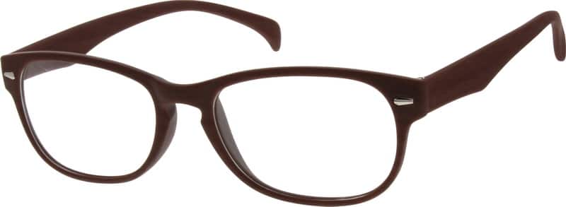 Brown Plastic Full-Rim Frame 241415 Unisex Full Rim Acetate/Plastic Eyeglasses #241415