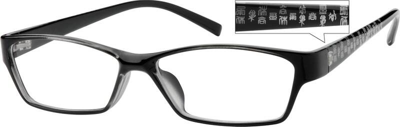 Black Stylish Plastic Full Rim Frame 2557 Zenni Optical Eyeglasses