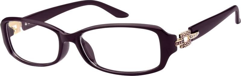 Purple Plastic Full-Rim Frame 257017 Women Full Rim Acetate/Plastic Eyeglasses #257017