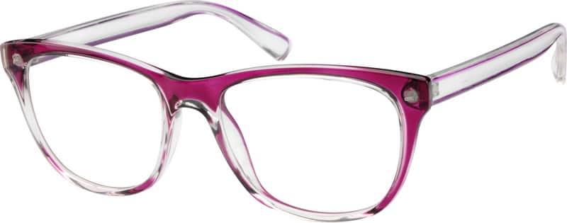 Purple Flexible Plastic Full Rim Frame 258317 Women Full Rim Acetate/Plastic Eyeglasses #258317