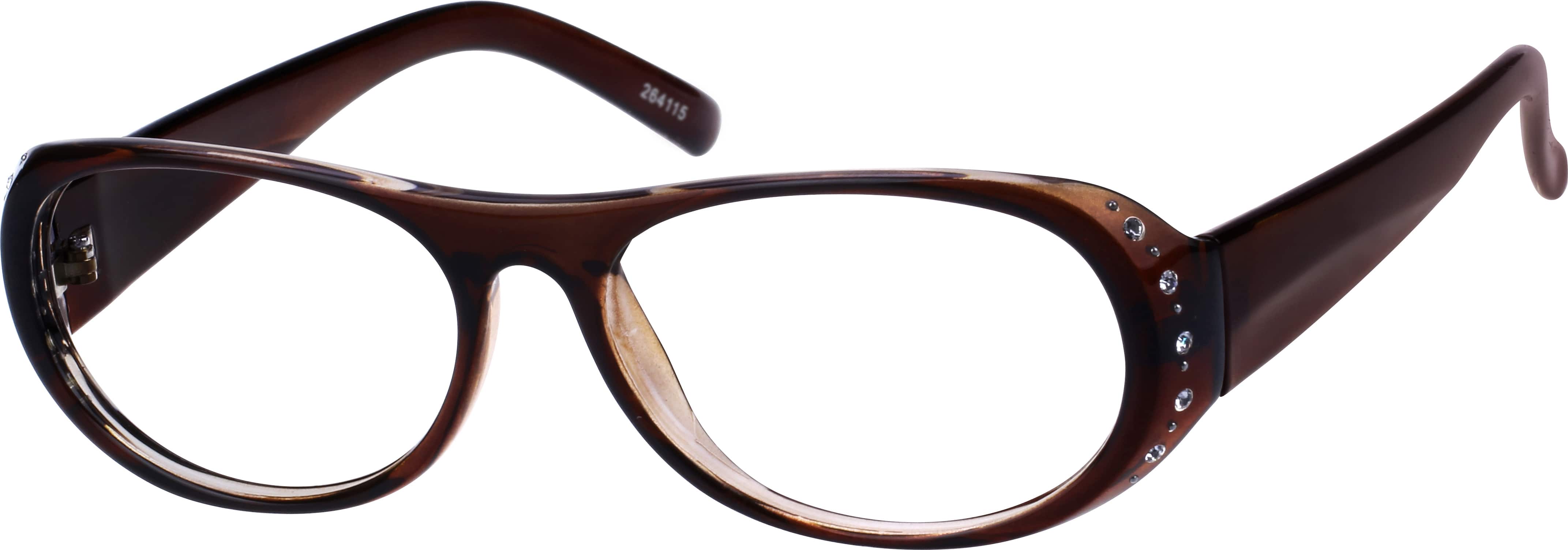 Brown Fashion Stylish Plastic FullRim Frame 2641 Zenni Optical