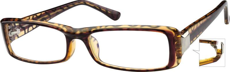 Brown Plastic Full-Rim Frame 279415 Women Full Rim Acetate/Plastic Eyeglasses #279415