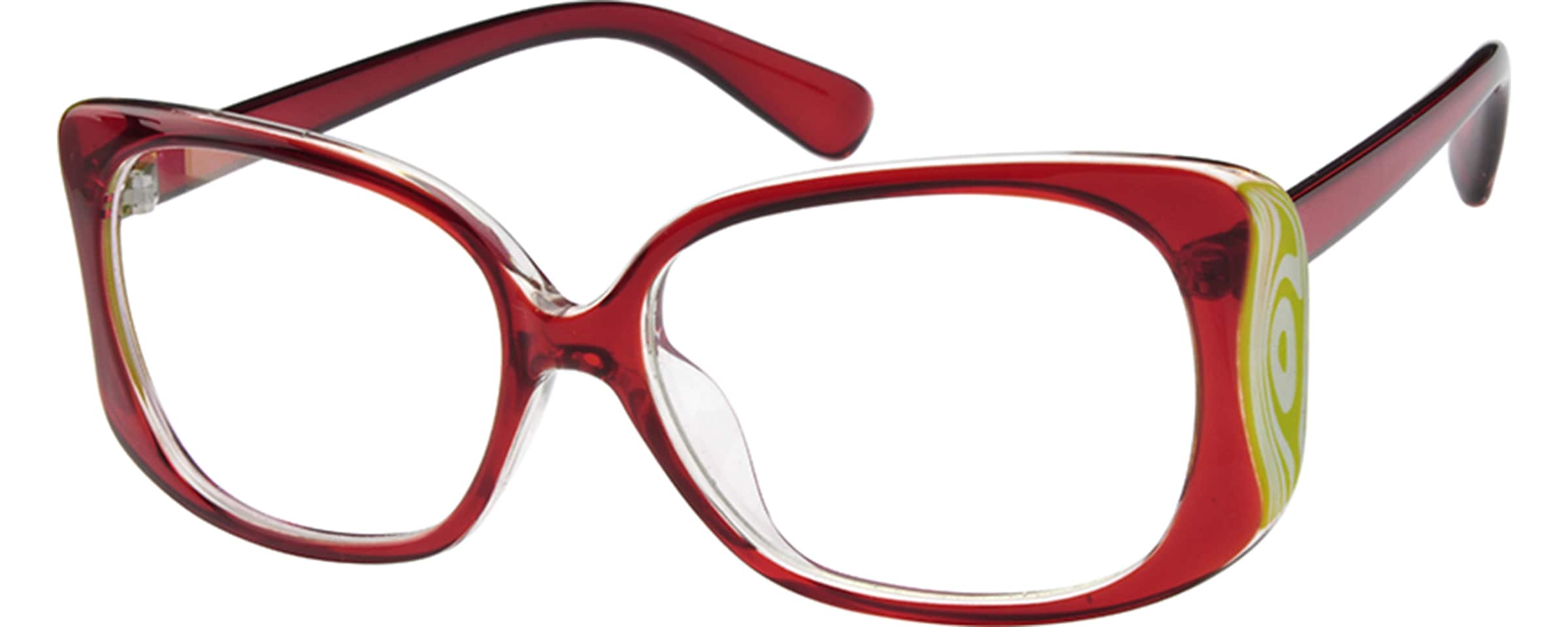 Red Plastic FullRim Frame 2799 Zenni Optical Eyeglasses