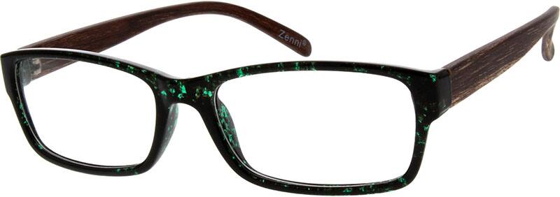 Green Stylish Plastic Full-Rim Frame 282036 Unisex Full Rim Acetate/Plastic Eyeglasses #282036