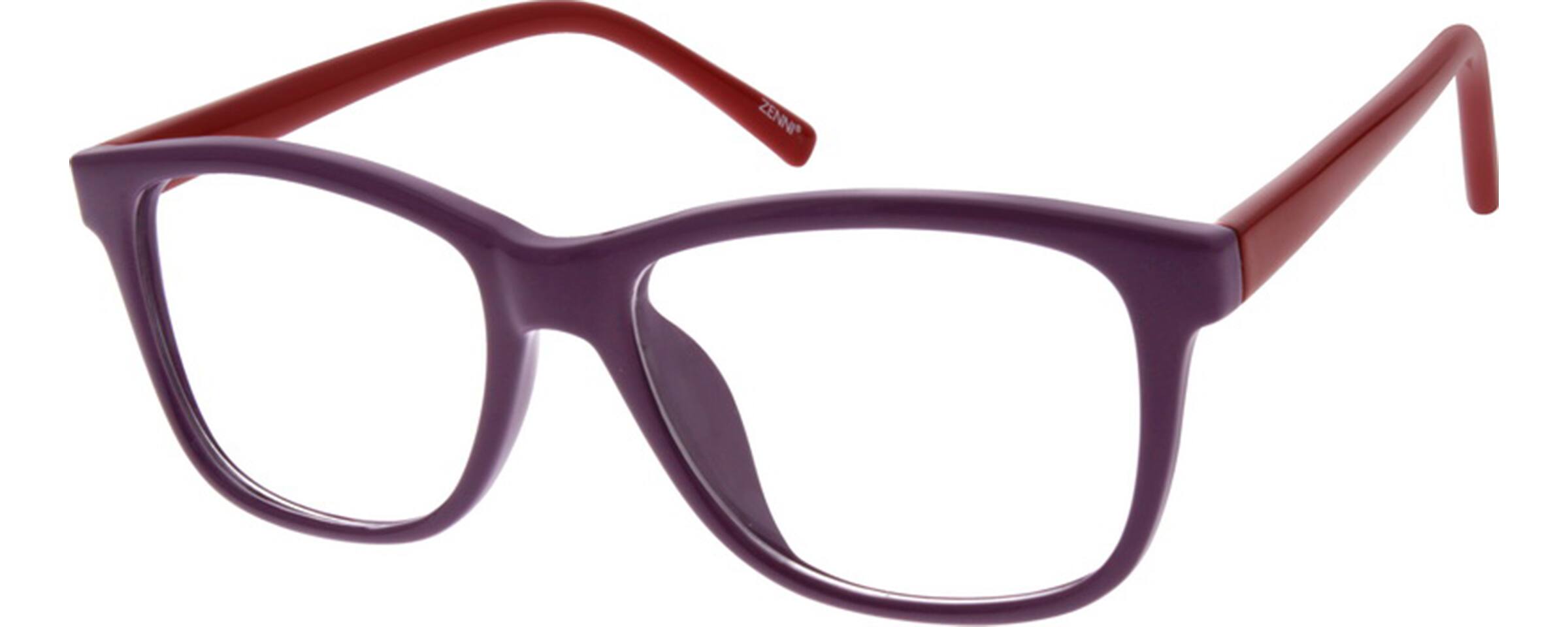Red Plastic FullRim Frame 2864 Zenni Optical Eyeglasses