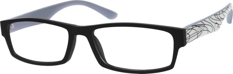 Black Plastic Full Rim Frame 2942 Zenni Optical Eyeglasses 9726