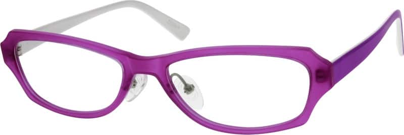 Purple Plastic Full-Rim Frame with Acetate Temples 295217 Women Full Rim Acetate/Plastic Eyeglasses #295217