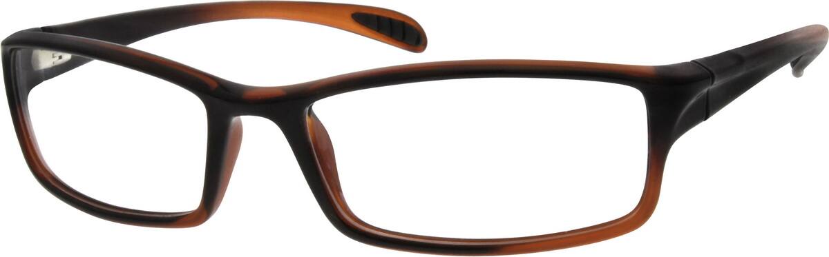 Brown Plastic Full-Rim Frame 298315 Unisex Full Rim Acetate/Plastic Eyeglasses #298315