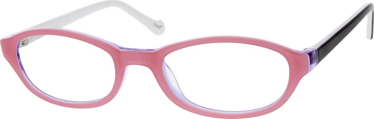 Pink Children's Acetate Frame With Spring Hinges 301819 Girl Full Rim Acetate/Plastic Eyeglasses #301819