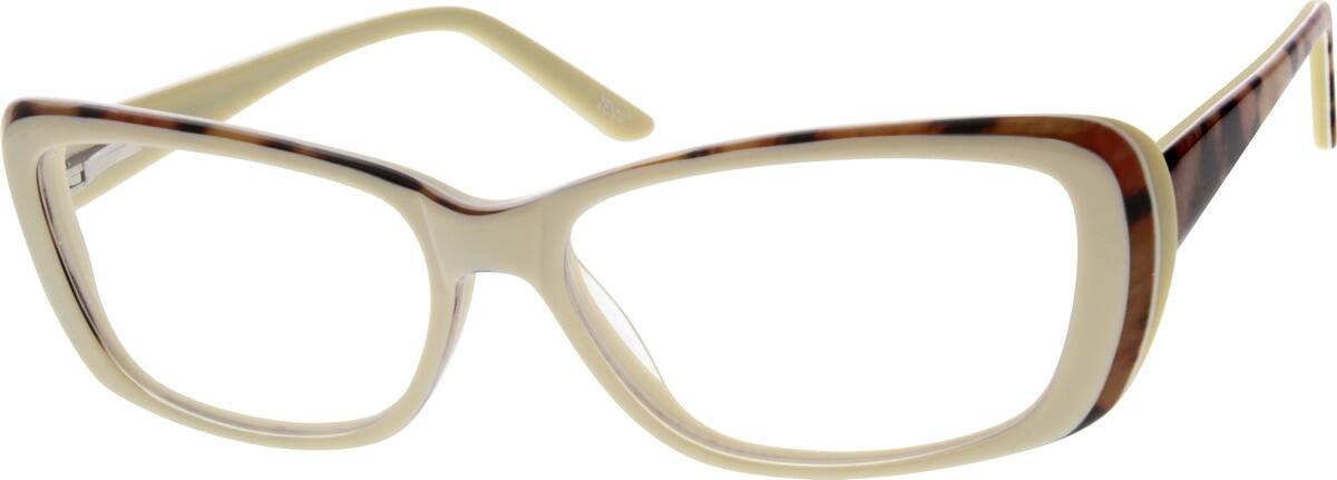 Cream Acetate Full-Rim Frame with Spring Hinges 303142 Women Full Rim Acetate/Plastic Eyeglasses #303142