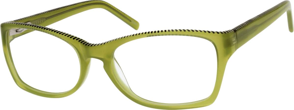 Green Acetate Full-Rim Frame with Spring Hinges 304724 Women Full Rim Acetate/Plastic Eyeglasses #304724