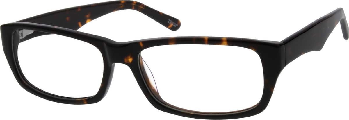 Tortoiseshell Acetate Full-rim Frame With Spring Hinges 306825 Unisex Full Rim Acetate/Plastic Eyeglasses #306825