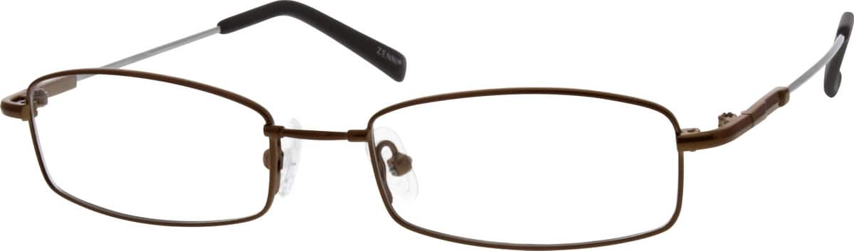 Brown Bendable (Memory) Titanium Full-Rim Frame 312715 Men Full Rim Memory Titanium Eyeglasses #312715