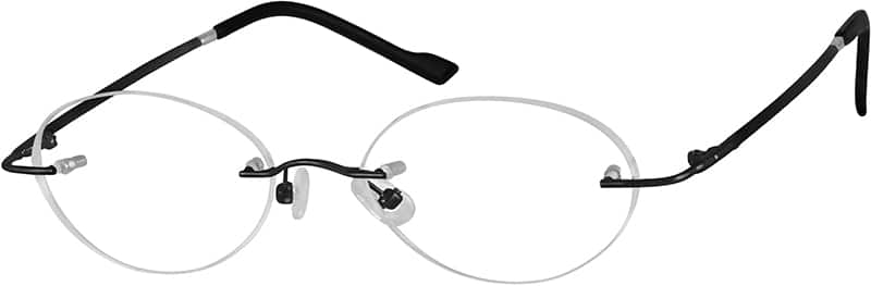 Black 3176 Rimless Flexible (Memory) Titanium Black 3176 Rimless Flexible (Memory) Titanium