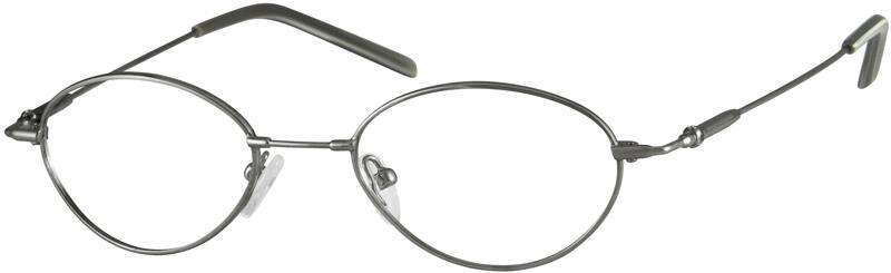 Gray Stainless Steel Full-Rim Frame. 323512 Women Full Rim Stainless Steel Eyeglasses #323512