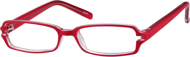 Red Plastic Full Rim Frame 3397 Zenni Optical Eyeglasses